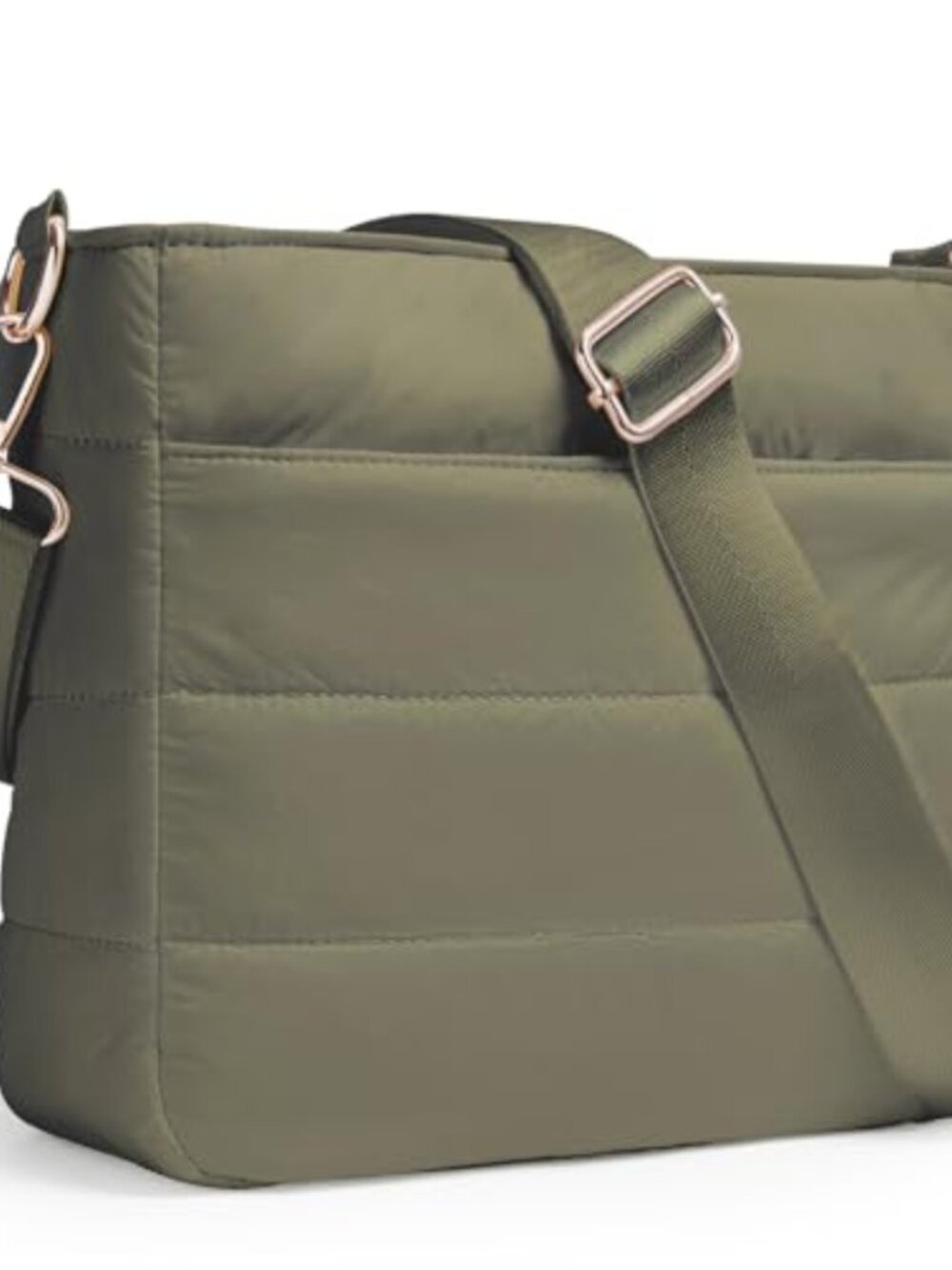 Quilted Puffer Crossbody Bag Lightweight Nylon Hobo Shoulder Handbag Travel